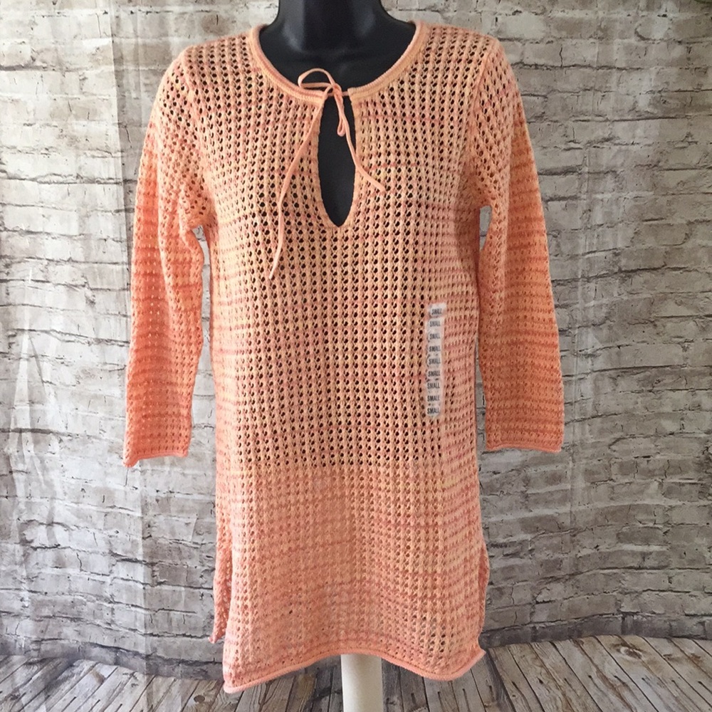 Jeanne Pierre melon loose knit sweater - Picture 2 of 4